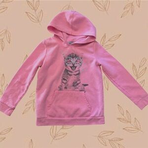 Pink cat kitten glasses hoodie target cat and jack girls